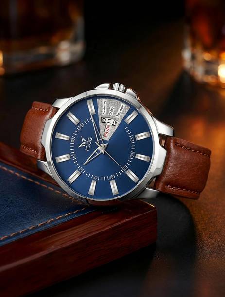 Unique New Day & Date Party Wear Analog Watch - For Men 1170-BL-BR