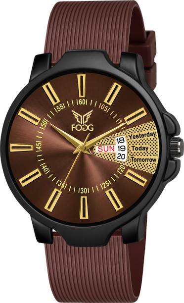 Day And Date Display Analog Watch - For Men 1170-BROWN