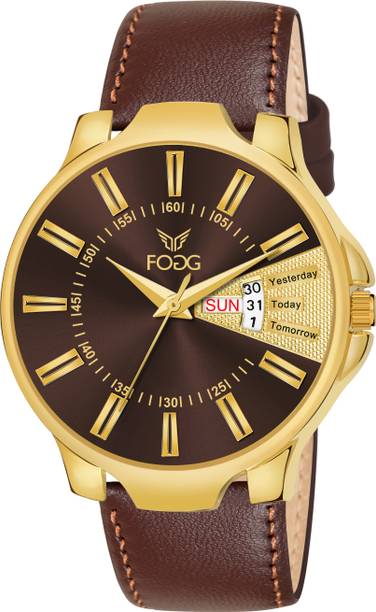 Day and Date Display Analog Watch - For Men 1210-Brown