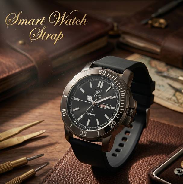 Day and Date Display Analog Watch - For Men 1225-Black