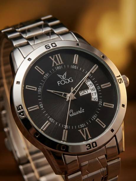 Working Day and Date Analog Watch - For Men 2047-BK