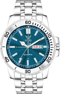 Day and Date Display Analog Watch - For Men 2154-Olive