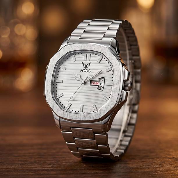 Big Dial Analog Watch - For Men 2158-Silver