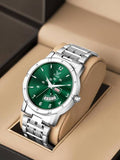Day and Date Display Analog Watch - For Men 2160-Green