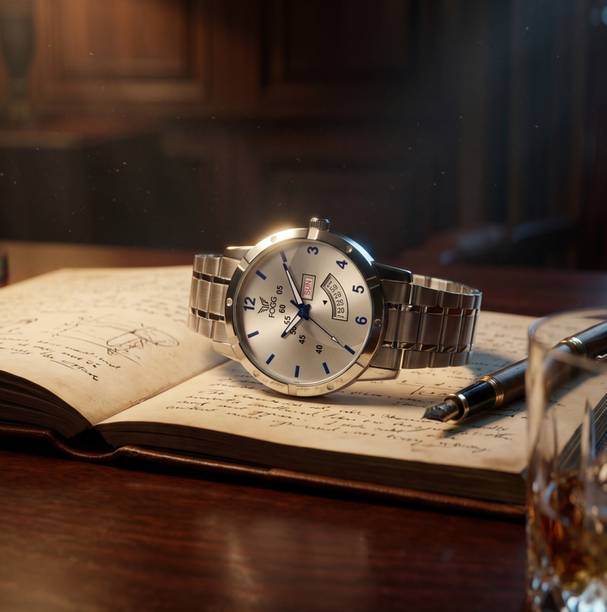 Day and Date Display Analog Watch - For Men 2160-Silver