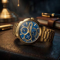 Day and Date Display Analog Watch - For Men 2164-Blue