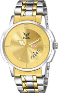 Day And Date Display Analog Watch - For Men 2172-GOLD