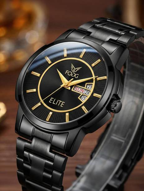 Day and Date Display Analog Watch - For Men 2506-Black