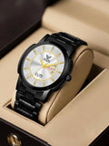 Day and Date Display Analog Watch - For Men 2506-Silver