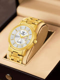 Day and Date Display Analog Watch - For Men 2507-Silver