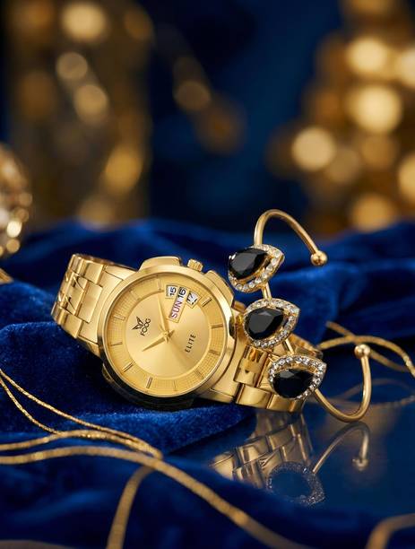 Day and Date Display Analog Watch - For Women 5092-GOLD