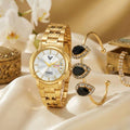 Day and Date Display Analog Watch - For Women 5092-SILVER