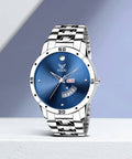 Blue Day and Date Analog Watch - For Men 2049-BL