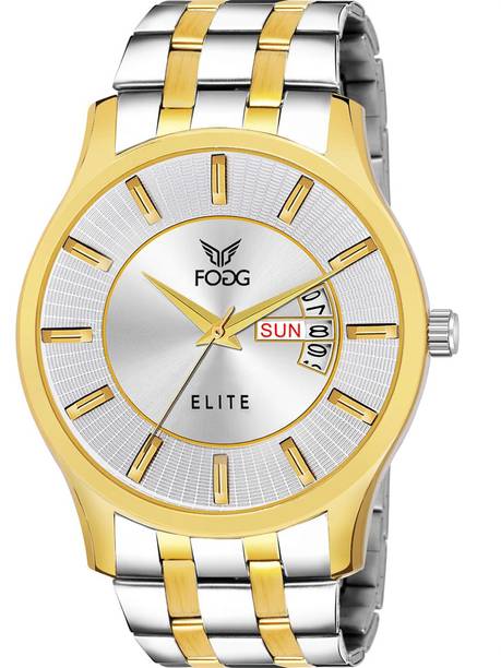 Fogg Elite Series Gold Platted Premium Analog Watch - For Men 2503-SL